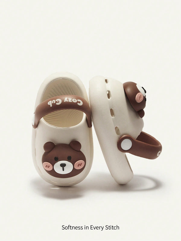 Klompe për Bebe me Dizajn të Ëmbël Ariu – Rezistente dhe Kundër Rrëshqitjes, të Rehatshme për Këmbët e Vogla