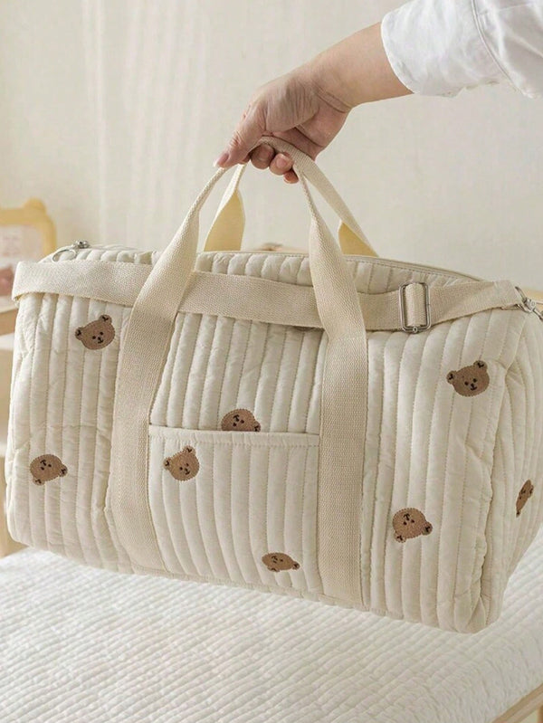 Çantë Pelenash me Qepje Ariu të Ngrohtë – Magazinim Stilues dhe i Gjerë për Nënat në Lëvizje