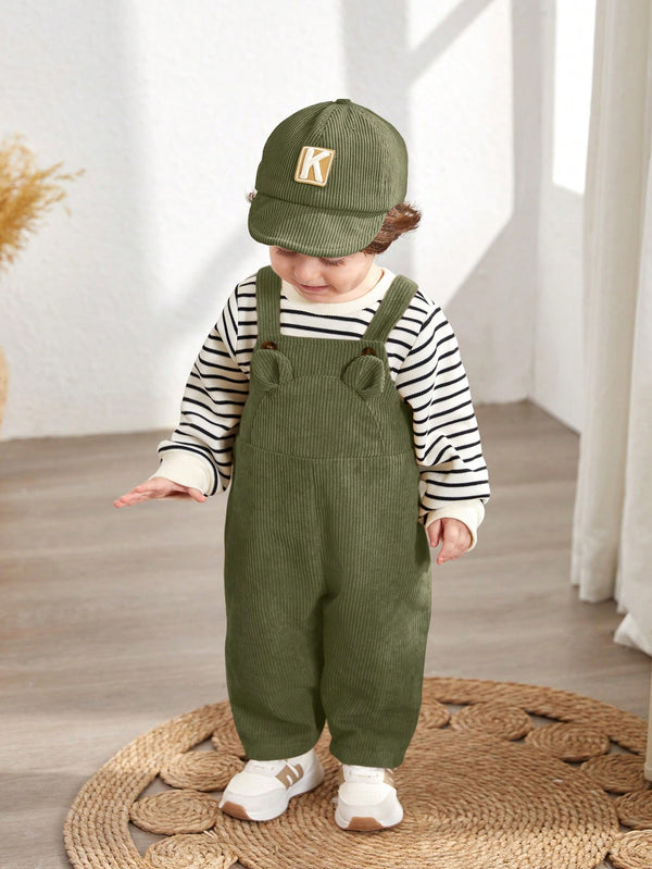 Tuta kordele për bebe djalë, stil casual me detaje të lezetshme – të kombinueshme lehtë dhe me stil të gjithanshëm